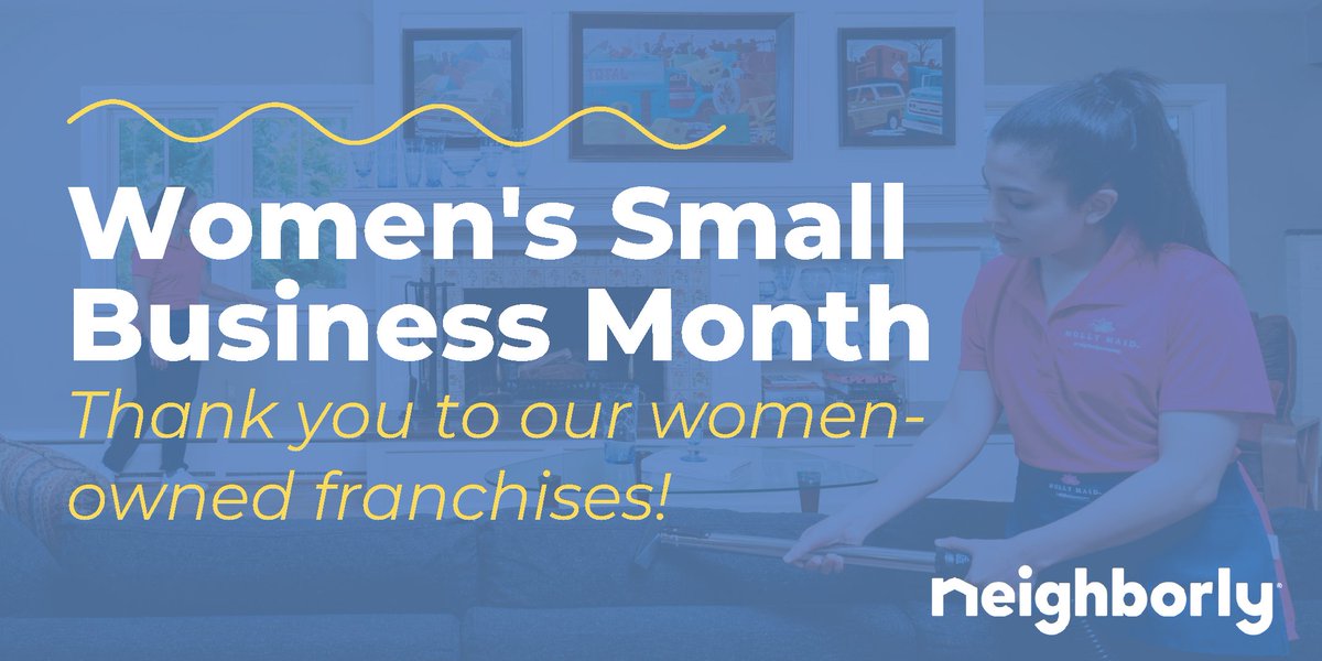 There has been a 38% increase in women-owned #franchises in the past decade and these numbers are continuing to grow. Thank you to all of @Neighborly’s female franchise owners this #WomensSmallBusinessMonth!  Learn more via @FranchiseReview: franchisebusinessreview.com/page/women-in-…