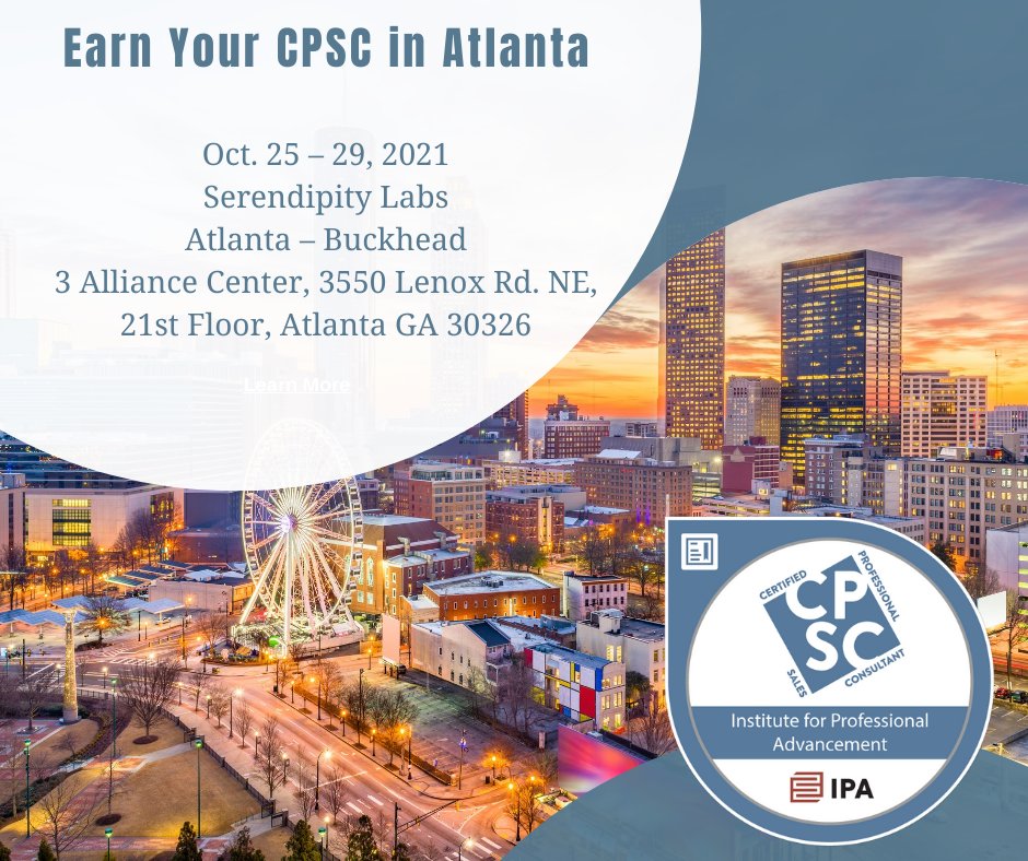 MRERF_IPA's tweet photo. Ready to finish the year with great sales training to jump start 2022? It's not too late!

Join us for the last in-person Certified Professional Sales Consultant training class later this month.

Learn more &amp; register here - https://t.co/LvpI96zxKK

#salesreps #training #reps https://t.co/prW7y5KLwC