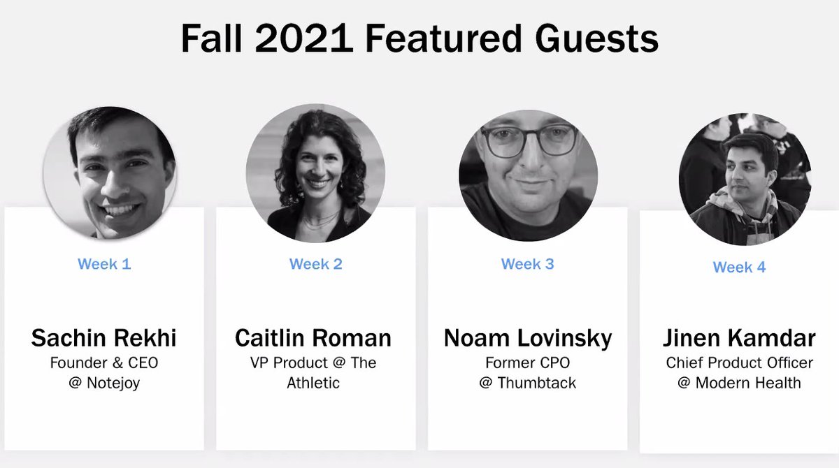 The list of Featured Guests for @reforge's fall program - Mastering Product Management - is just amazing. Let's do this @sachinrekhi , Caitlin Roman, @noaml and @jinen!