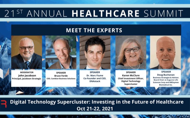DTSupercluster's tweet photo. Want to learn more about how #DigitalCAN transform healthcare? Make sure to attend our panel at @HlthcareSumm on Oct 22. We'll go over case summaries from companies such as @AbCelleraBio, @molecularyou, @DNAstack and @GenomeBC. Register: https://t.co/esccGuZFz9 https://t.co/SuBWpGsXjB