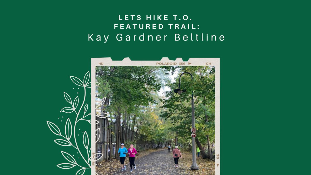 Our Featured Trail tweets share info about trails that we love. This week we are featuring Kay Beltline Gardner Trail, a 4km old rail line from 1892 converted into a multi-use trail that people now use for running and cycling. Start by Davisville TTC and end at Eglinton West TTC
