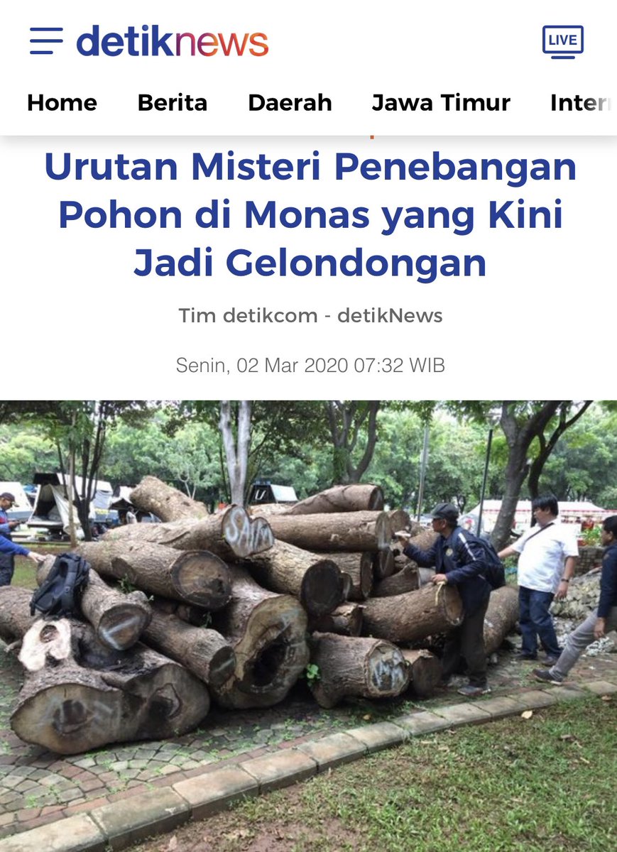 Mimin_Jelita's tweet photo. @Paulus_willy @L3OF14N @DKIJakarta mengapa kemenLHK Ibu Siti Nurbaya dari Nasdem tidak menindaklanjuti soal penebangan pohon di Monas yg ancaman Jakarta tenggelam @SitiNurbayaLHK @NasDem @KemenLHK @RadioElshinta @tribunjogja @psi_id #interpelasi Formula E DKI Jakarta ? @Dennysiregar7 https://t.co/0gJIiNaOXn