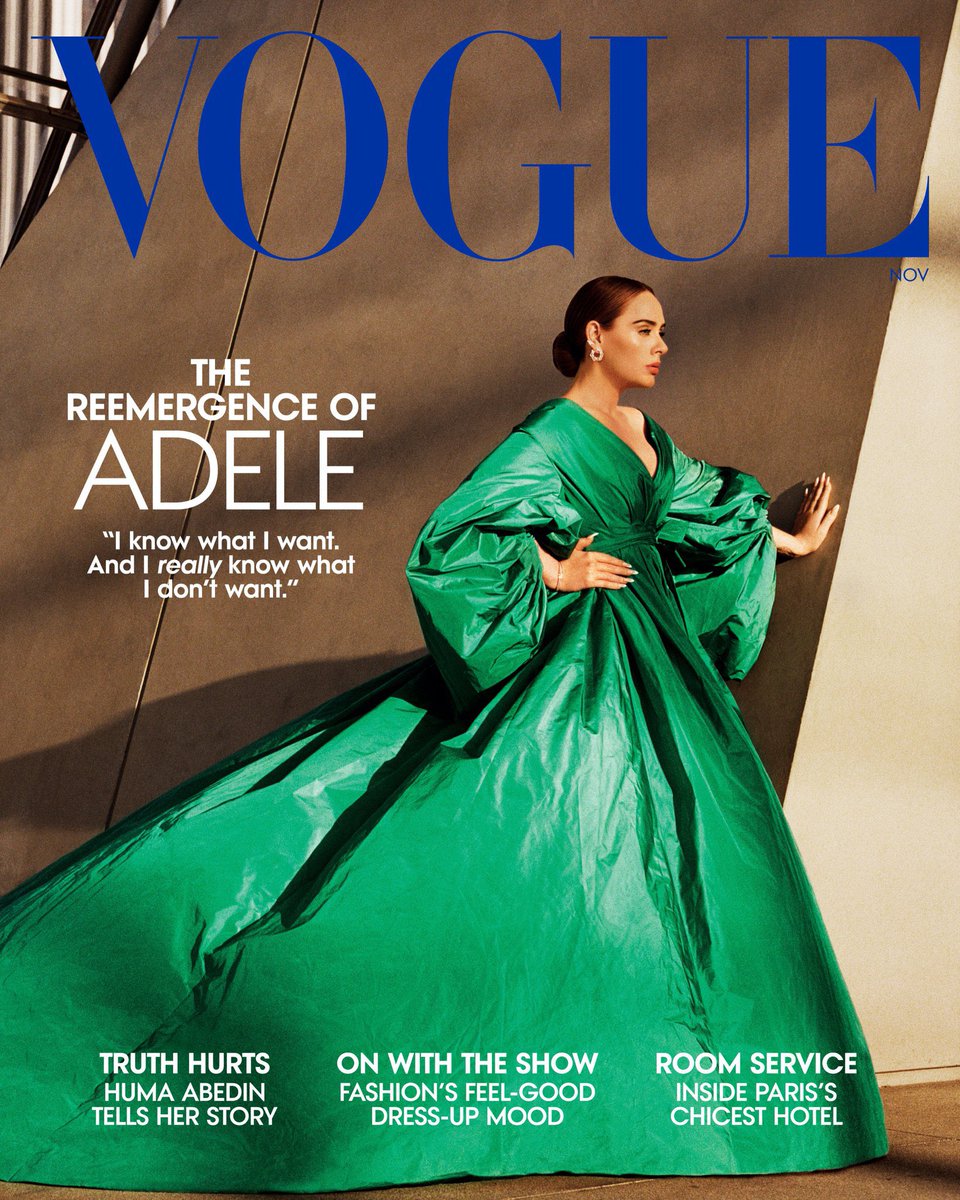 PopBase's tweet photo. Adele is absolutely gorgeous on the cover of US Vogue. https://t.co/ZEgZArcLXA