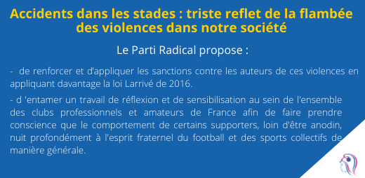 PartiRadical's tweet photo. Communiqué : Accidents dans les stades : triste reflet de la flambée des violences dans notre société
👉Lire le communiqué : https://t.co/UNMjZurPGv https://t.co/17tXOAs84R