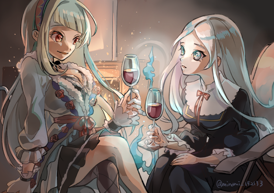 「ご依頼いただいたフリアエさんとウコバクさんです
ありがとうございました～! 」|みなみ🔥🗡️新刊通販固定🦄🌟のイラスト