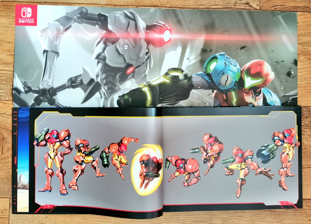 Keevaroo_'s tweet photo. The Metroid Dread Art book is 😍. #MetroidDread #MetroidDreadSpecialEdition https://t.co/54SiLOR4vc