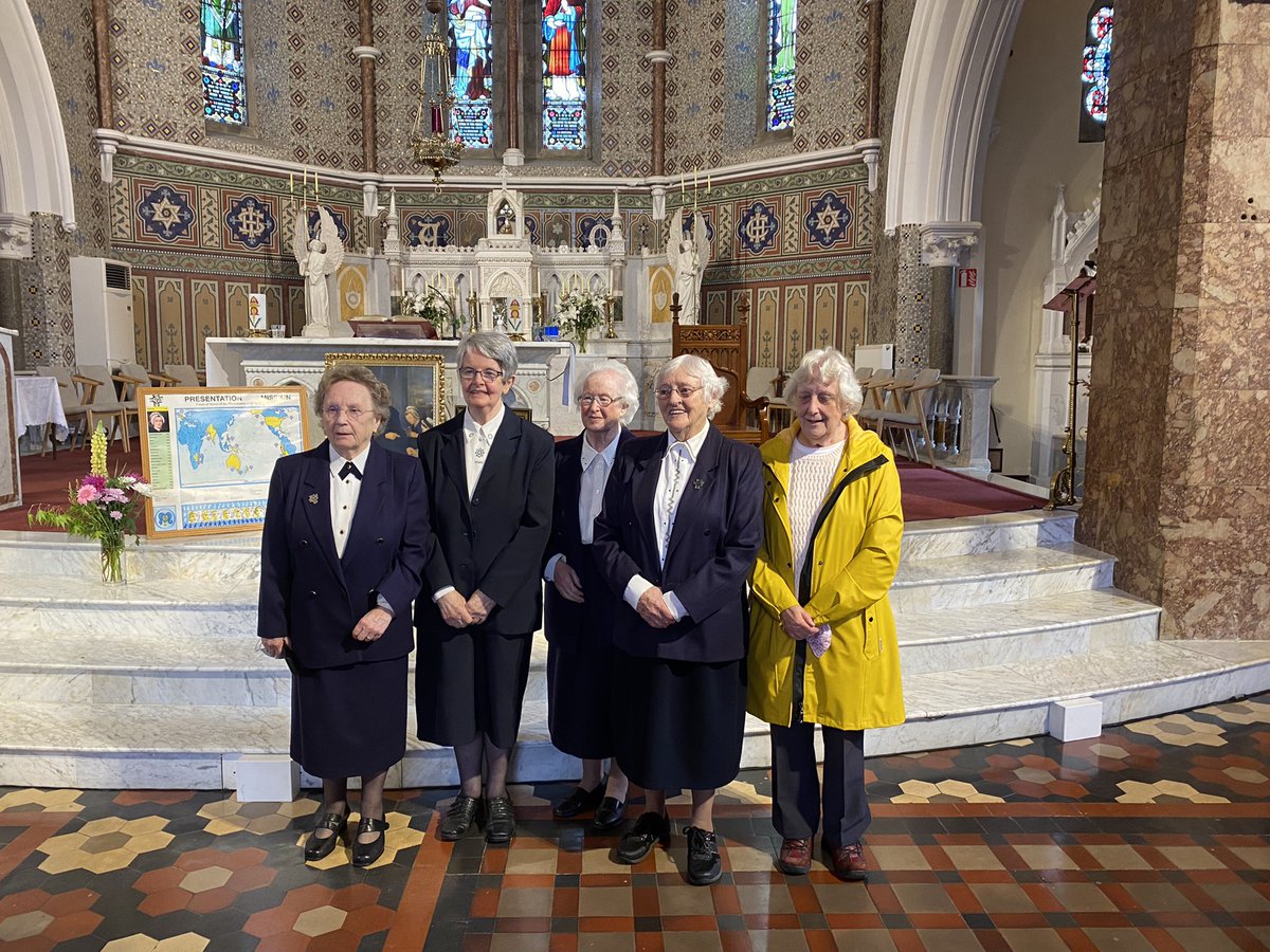 PresCisland's tweet photo. We were delighted to celebrate Mass with the Presentation sisters today on the 175th anniversary of the establishment of Castleisland convent @ceist1 @PresSisNE @radiokerrynews @kerryman_ie @Kerrys_Eye @NanoNaglePlace https://t.co/fX9bVxa5hj