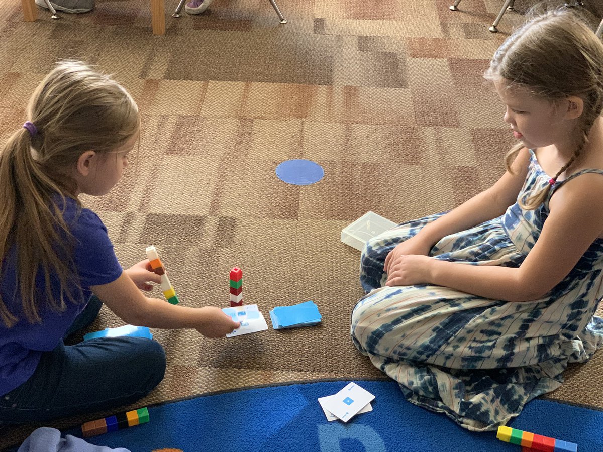 mckgarten's tweet photo. After 15 years of teaching Top It (the card game you use to call War) to kinders, I FINALLY came up with a plan that works for all learners! Hope this is helpful to someone! @everydaymath @teacher2teacher #math #kindergarten #topit #differentiate https://t.co/FnD4xKEBmO