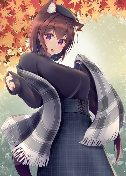 秋服獣耳お姉さん
#創作 