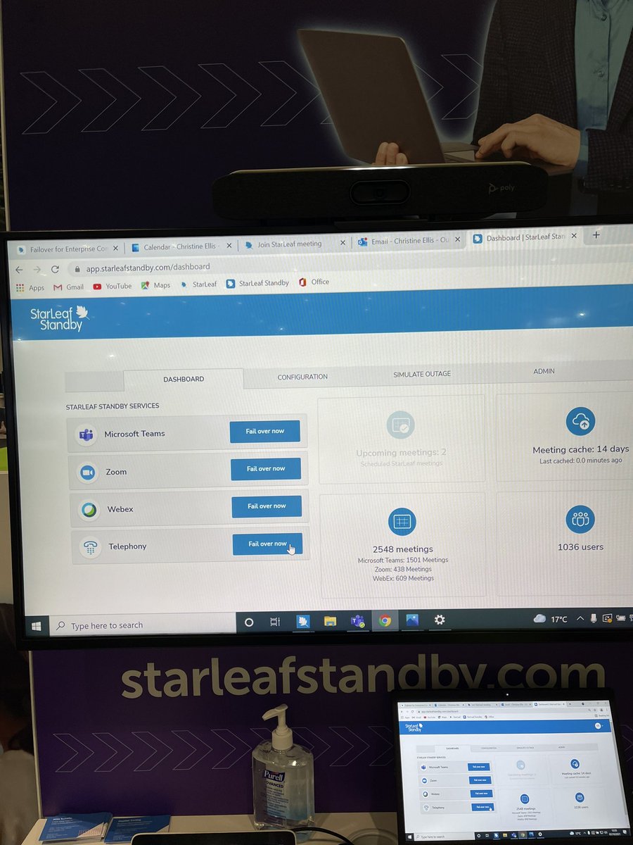 Darren_Pitt's tweet photo. Very impressive failsafe solution from @StarLeafCo for video conferencing if your @UCEXPO well worth a look at. For that onetime you need a #backupplan #avtweeps https://t.co/oKHiVjj5tW