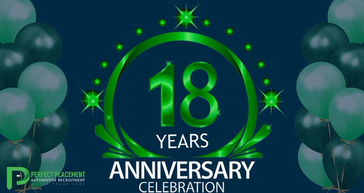 We are 18! #HappyBirthday to us!

Thank you to all of you in the #MotorTrade who have used our services to recruit staff or to find a new #MotorTradeJob. Thank you to our team of #Automotive #Recruiters who do such a great job

Read our #blog for more info perfectplacement.co.uk/blog/2021/10/c…