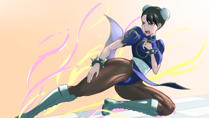 春麗/Chun Li#イラスト #春麗  #ストリートファイター  #StreetFighter #格ゲーキャラ描こうぜ 