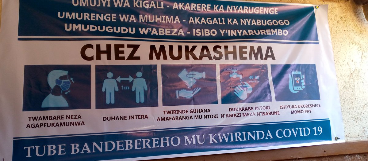 NyabugogoCell's tweet photo. Uyu munsi mu mudugudu w'Abeza muri @NyabugogoCell mu murenge wa @MuhimaRwanda hakozwe ubugenzuzi ku mabwiriza yo kwirinda #COVID19 uko yubahirizwa ndetse hamanikwa n'ibyapa biriho amabwiriza yo kwirinda #COVID19 
@nshutiesp @EmmyNGABONZIZA1 @GraceMukandoli @MuhimaRwanda https://t.co/WR2Uu5eup9