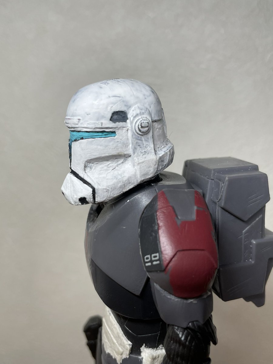 StudioREAL1's tweet image. とりあえずガッシュで試し塗り
造形が終わったら型取りします