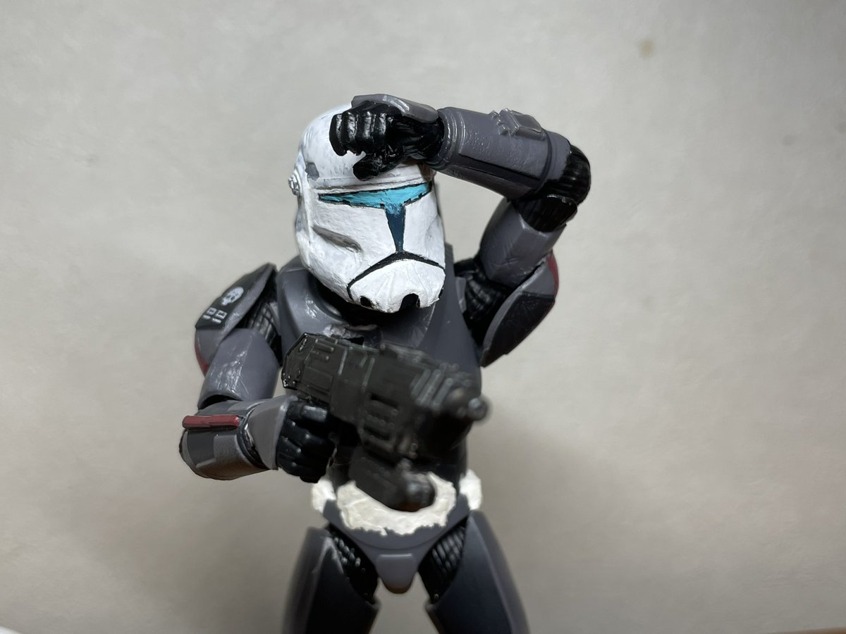 StudioREAL1's tweet image. とりあえずガッシュで試し塗り
造形が終わったら型取りします