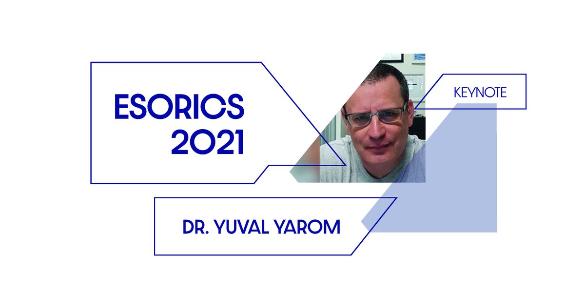 ESORICS_'s tweet photo. Do not miss #esorics2021 3rd keynote of @yuvalyarom at 2:30 PM CEST
"The Science of Computer Science: An Offensive Research Perspective"
https://t.co/7wBbfh936G
@UniofAdelaide https://t.co/Z3rN7xkbHk