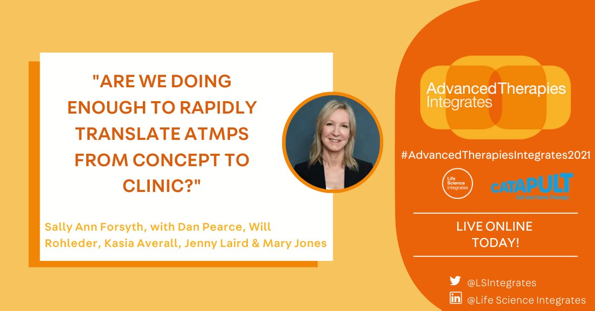 LSIntegrates's tweet photo. The UK is the 3rd largest cluster in the cell& gene therapy market! Our expert panel @SteBioCat, @Adaptimmune, #ReefGroup, @CGTCatapult, @LillyPad & @UK_Life_Science discussed the elements necessary to support translation of ATMPs into the market.
#AdvancedTherapiesIntegrates2021 https://t.co/ZFvCNaPKN6