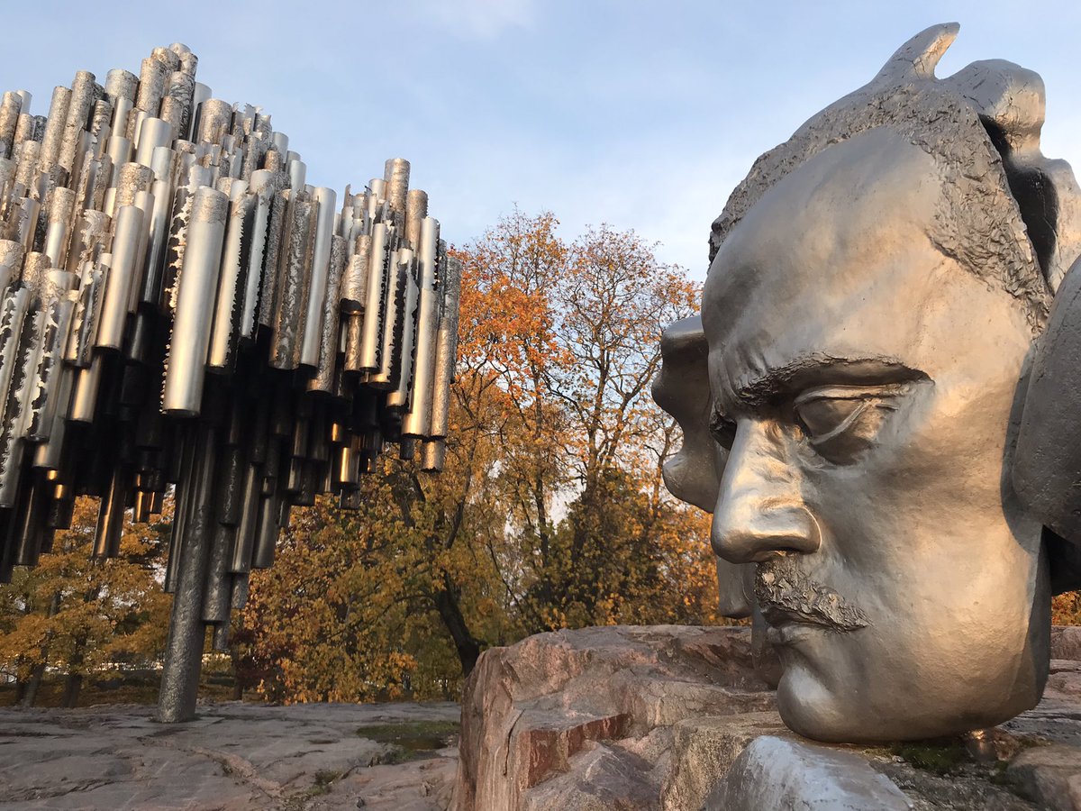 My morning walks TaKe me always to the site 🧡 Sibelius 🧡 #sibelius #beautifulcity #Helsinki