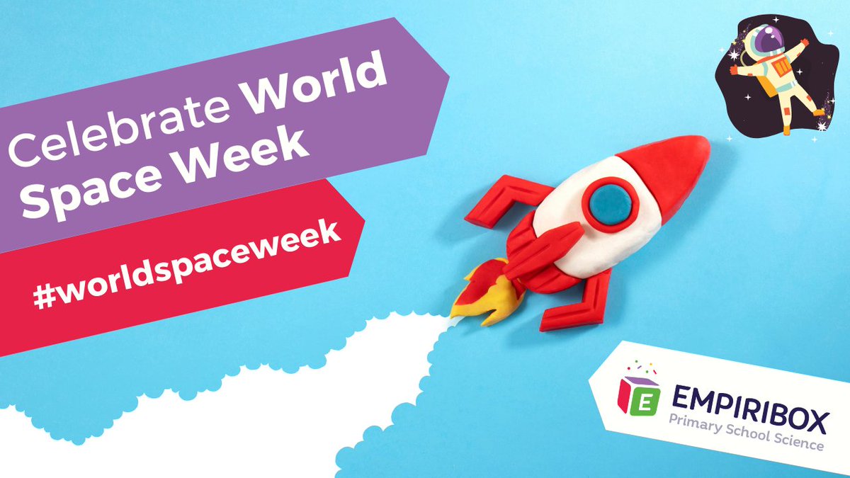 It's #WorldSpaceWeek2021 🚀🪐

How are you celebrating &amp; launching your mini scientists' imagination into #space?

Let us know &amp; post your pics, videos &amp; comments below 👇

(We'll be back with more info &amp; #tips!)

#WorldSpaceWeek #Science #teachers #schools #ThursdayMotivation