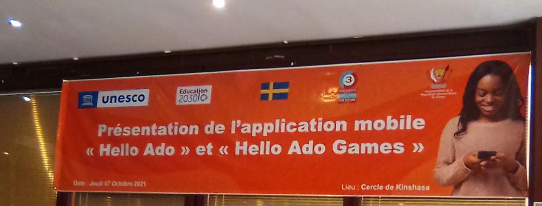ClaireFondation's tweet photo. #HELLO_ADO / #HELLO_GAME : L'@UNESCOKinshasa lance une application mobile d'information, formation et orientation des ado et jeunes sur le #VIH_SGBV_SSRAAJ en format texte, audio, et vidéo, toutes les questions répondues.
la @ClaireFondation y participe et Lukunga sera couvert https://t.co/5mFSeMAKal