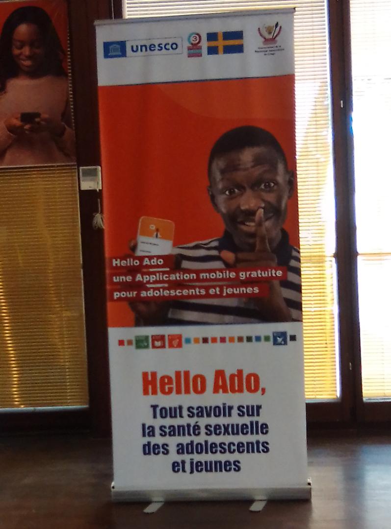 ClaireFondation's tweet photo. #HELLO_ADO / #HELLO_GAME : L'@UNESCOKinshasa lance une application mobile d'information, formation et orientation des ado et jeunes sur le #VIH_SGBV_SSRAAJ en format texte, audio, et vidéo, toutes les questions répondues.
la @ClaireFondation y participe et Lukunga sera couvert https://t.co/5mFSeMAKal
