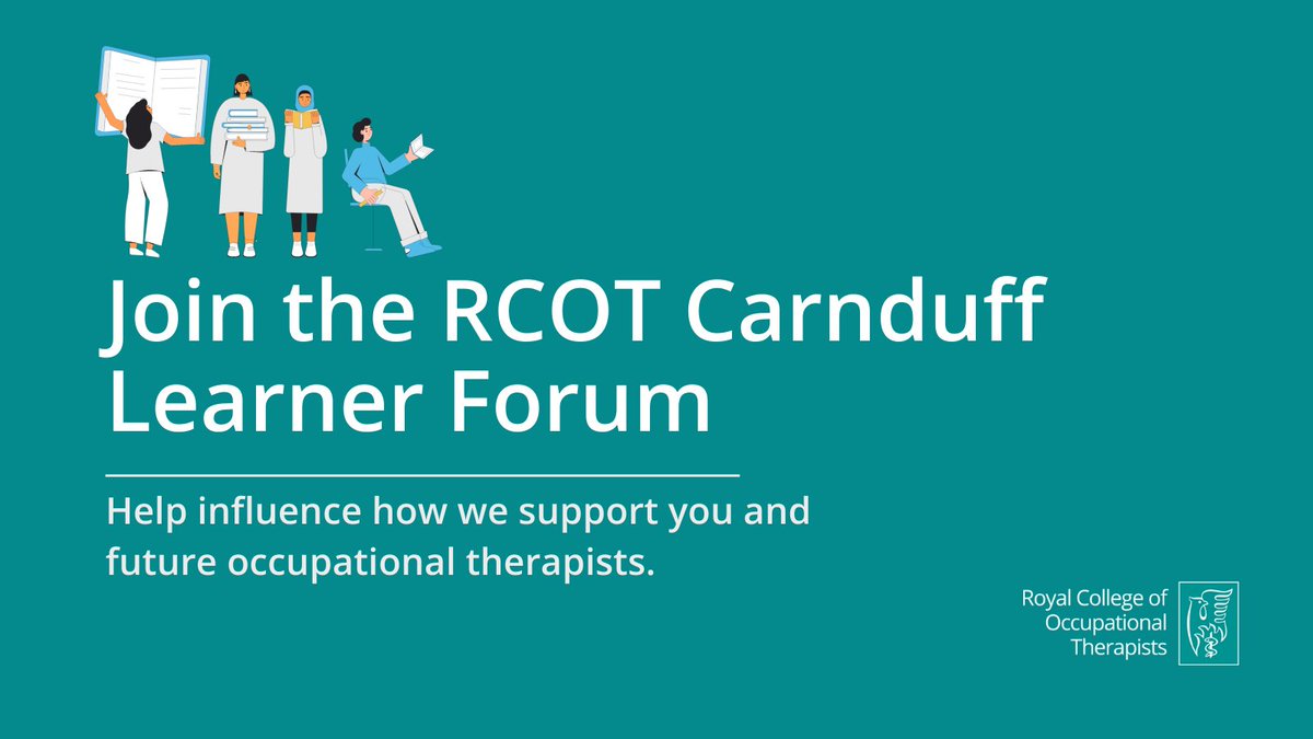 We want your views and experiences to improve the learner journey. Pre-registration OT apprentices & students can join the new RCOT Carnduff Learner Forum 📅 Deadline 4 November 2021 Apply ➡️ rcot.co.uk/learner-forum @RCOTStudents @UWEOTSOC @OTLeedsBeckett @QMUOT @OTsocietyUoE