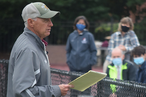 Be sure to Show Up to Stagg Field at 12 pm today as #SpringfieldCollege men's lacrosse coach Keith Bugbee addresses students, faculty, and staff as part of his Distinguished Professor of Humanics efforts!