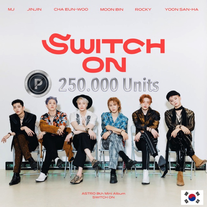 WORLDMUSICAWARD's tweet photo. #ASTRO's #SWITCHON has been certified GAON Platinum for surpassing 250,000 sales units in Korea!💪💿💥👑👑👑👑👑👑💙
https://t.co/4MzIglujqe https://t.co/E0Jb2KKoWD