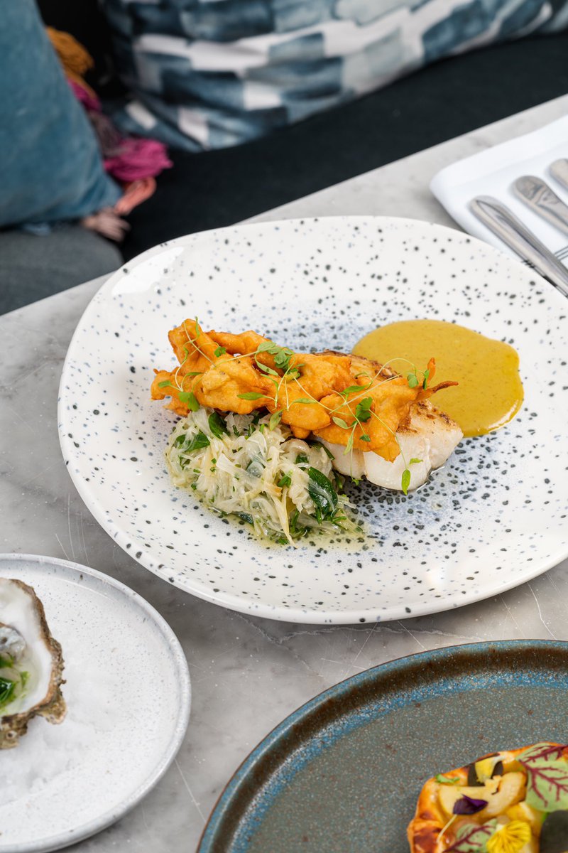 Where serious cooking and whimsy meet is a delightful sweet spot.

Beautiful white fish of the day with fried onion &amp; curried sauce. We implore you to order house fries for dipping, scooping and scraping. 

The first mouthful will reveal the whimsical side. It’s not to be missed.