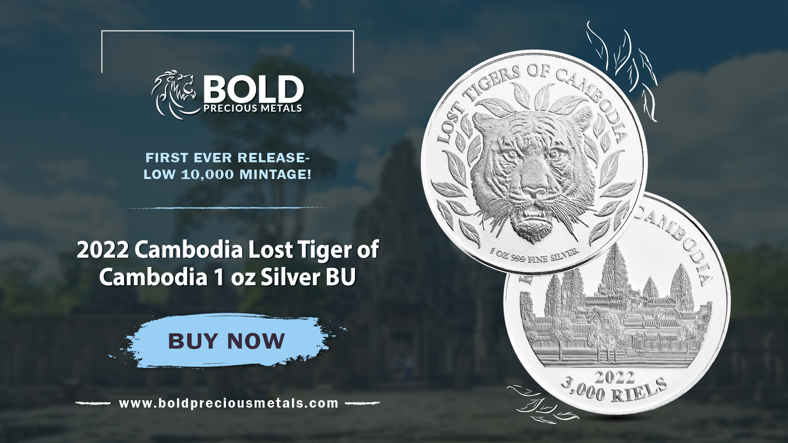 Bold Precious Metals on Twitter: &quot;2022 Cambodia Lost Tiger of Cambodia 1 oz  Silver BU. Don't Wait, BUY NOW! https://t.co/Lvc5Y93s6o #BOLDPreciousMetals  #bullion #stacking #silvercurrency #silvercoin #coincollection #investment # Silver #PreciousMetals ...