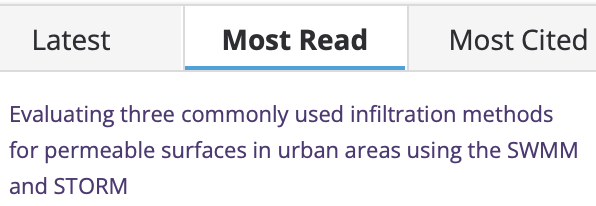 Knut Alfredsen (@alfknut) on Twitter photo Frida Parnas, Elhadi Abdalla and <a href="/ToneMuthanna/">Tone Muthanna</a> tops the most read list in Hydrology Research with a paper on infiltration in urban areas. The paper is based on Frida Parnas MSc thesis. <a href="/NTNUIBM/">NTNU IBM Institutt for bygg- og miljøteknikk</a> Frida Parnas, Elhadi Abdalla and <a href="/ToneMuthanna/">Tone Muthanna</a> tops the most read list in Hydrology Research with a paper on infiltration in urban areas. The paper is based on Frida Parnas MSc thesis. <a href="/NTNUIBM/">NTNU IBM Institutt for bygg- og miljøteknikk</a>