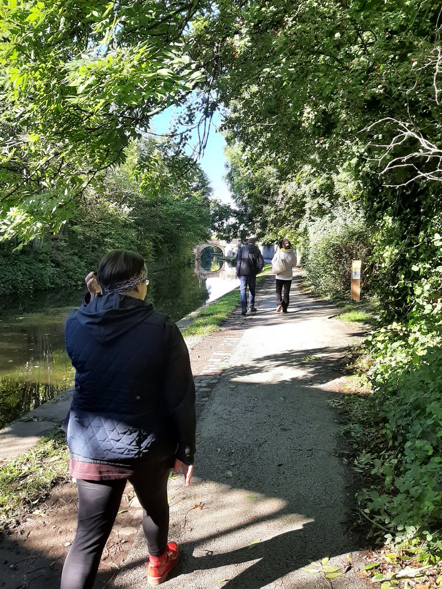 Our Developing You learners enjoying a wellbeing walk by the canal and mindfulness colouring this week.