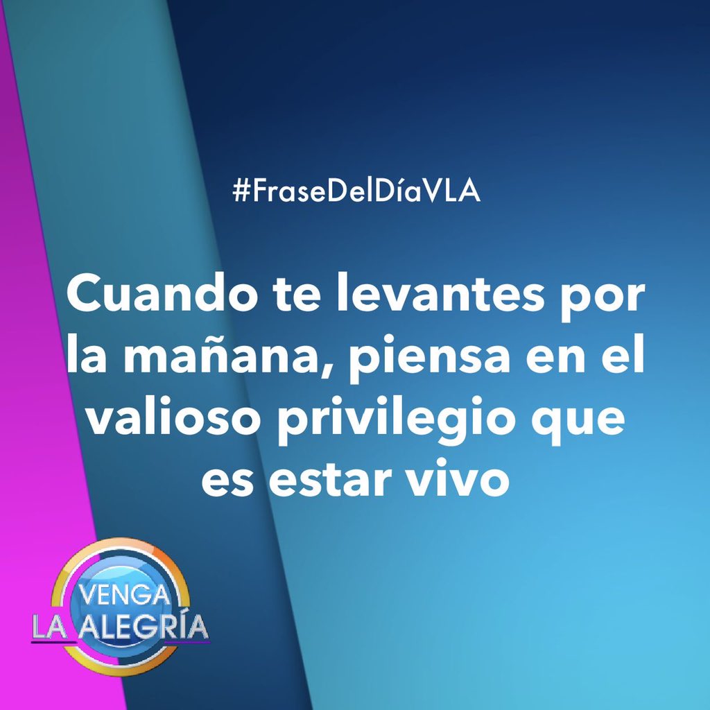 VengaLaAlegria's tweet photo. ¡Deseamos que tengan un gran jueves! 🙌🏻🎉😉 #VLA https://t.co/oZLzuRUi81