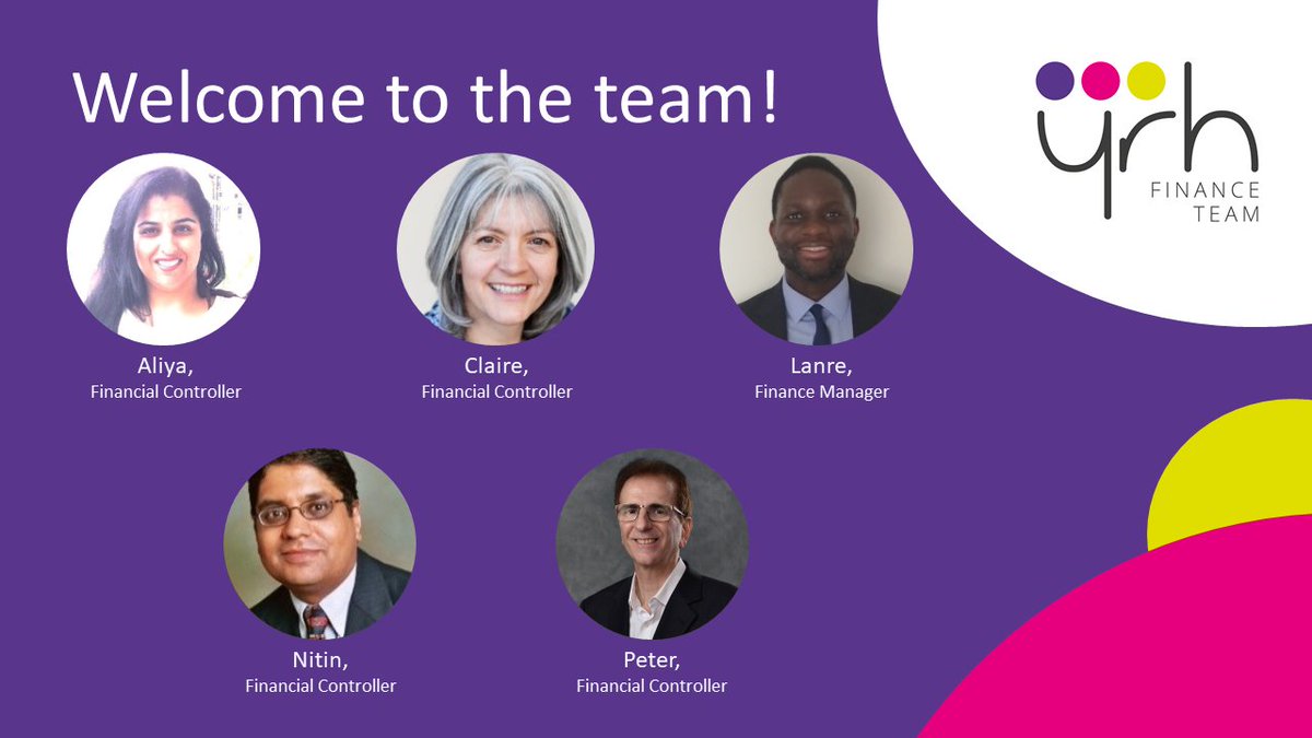 YRHFT's tweet photo. Today we would like to celebrate some recent additions to the YRH team - please welcome Aliya, Claire, Lanre, Nitin and Peter! They’ve already been busy taking the stresses away from our clients.
#yrhft #welcometotheteam #smallbusinessowners #financemanager #Financialcontroller https://t.co/bwL9aRwMmt