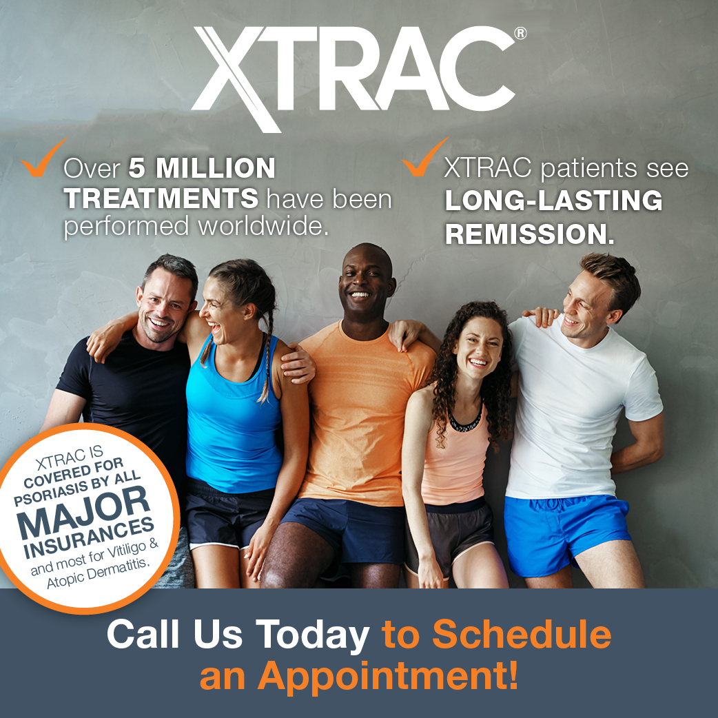 Thinking about XTRAC treatment?  Visit xtracclear.com or call 8008149395 for more information or to find an XTRAC dermatologist near you!

#xtrac #psoriasis #psoriasistreatment #vitiligo #vitiligotreatment #atopicdermatitis #skin #dermatology #skincare