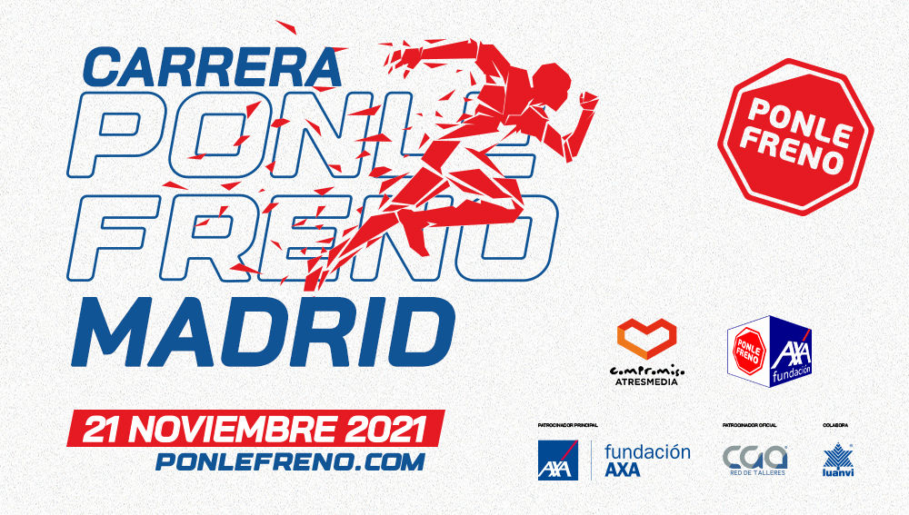 💥¡<a href="/Ponle_freno/">Ponle Freno</a> vuelve a pisar la calle en su próxima gran carrera solidaria de Madrid! El 21 de noviembre, Día Mundial en Recuerdo de las Víctimas de Accidentes de Tráfico, volvemos a pisar Madrid 🙌 Además seguiremos con la #PonleFrenoVirtual en toda España
#CarreraPFMadrid2021