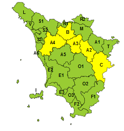 🟡#Codicegiallo  per vento di #Grecale su crinali appenninici e Arcipelago ▶️ w3.webrt.it/fxh9p