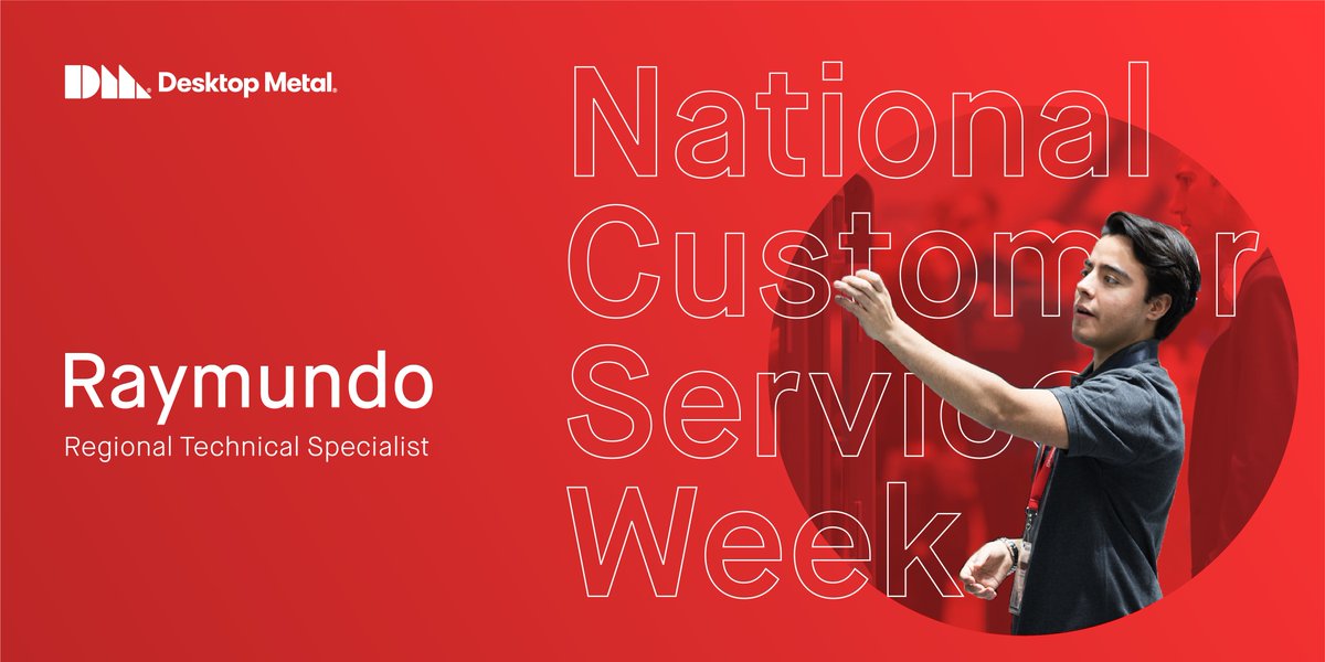 “What I enjoy the most about my work at Desktop Metal is seeing our technology evolve so fast and being able to see the products working for our customers across so many different countries.” #NationalCustomerServiceWeek