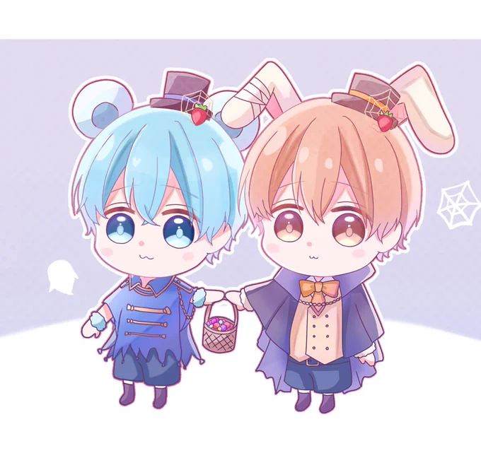 るぅころ🎃🦇🕸💛💙
#すとぷりギャラリー 
#るぅとくん #ころんくん 