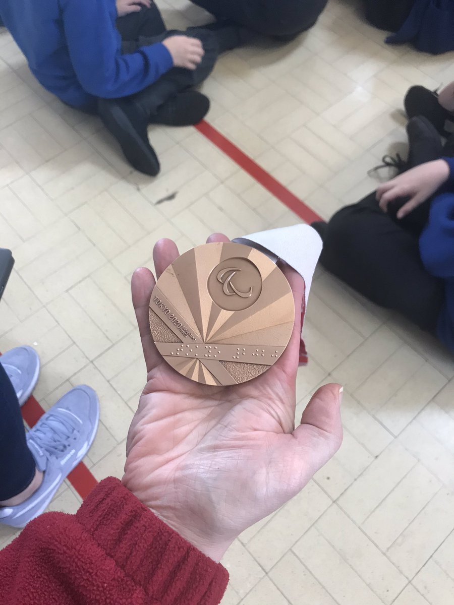 We have been so excited today.  Billy Bridge bronze medalist in the paralympics came to talk to us about our British Value of the month #equality.  We even got to hold his bronze medal!  What a brilliant assembly <a href="/Billy_Bridge8/">Billy Bridge</a> .  Thank you 😊 🦼 🏀