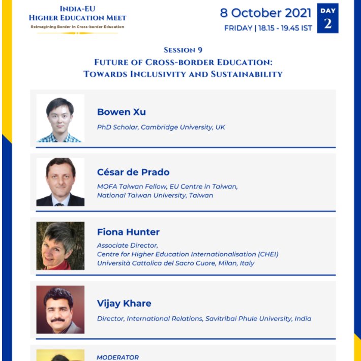 CHEI_Unicatt's tweet photo. The Future of Cross-border Education - towards inclusivity and sustainability: @fionajanehunter (CHEI Assoc Director) speaking on this tomorrow at Manipal CES's India-EU Higher Education Meet. https://3iDzZpe #internationalisation #intled #sustainability #CrossBorderEducation https://t.co/rgkekMz2Lm