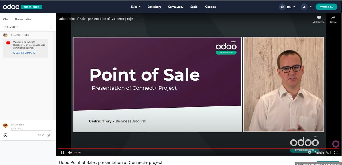 janhuysmans's tweet image. Interesting talk at #odooexperience2021 about the Connect ERP solution for our Connect+ customers. Together with @odoo we are supporting the digital transformation of the stores and thereby helping them to do more in less time. #digitaltransformation  #retail #odooexperience