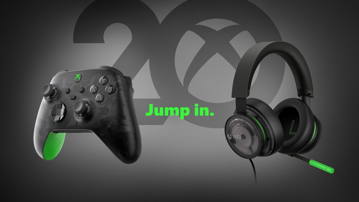 Inspired by our past, designed for your present.

Announcing the 20th Anniversary Special Edition Xbox Wireless Controller and Xbox Stereo Headset: xbx.lv/3aiw3Wo #Xbox20