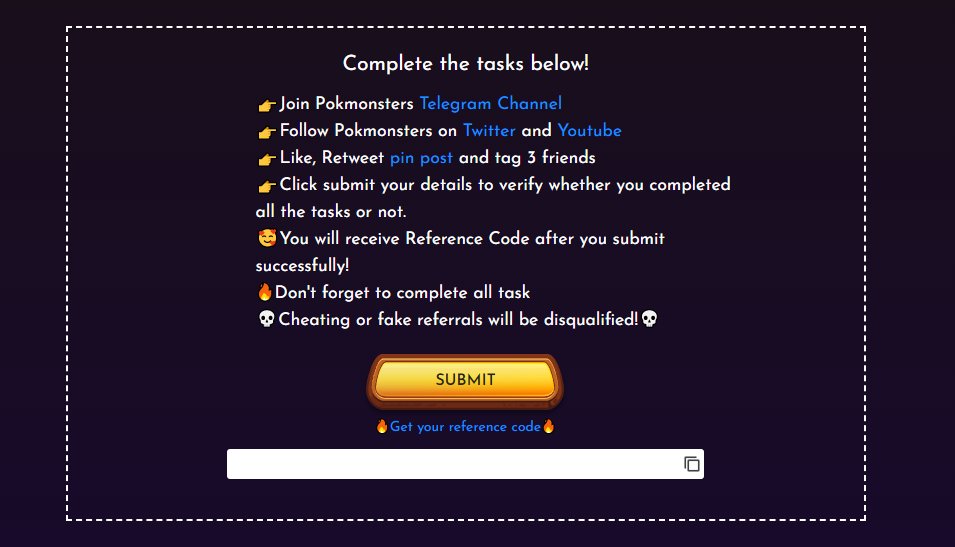 pokmonsters_nft's tweet image. 🚀 Giveaway: PokMonsters
💰 Value: 25000 $POK
👥 Referral: 65000 $POK
💸 Tokens: 100 $POK

👉Go To Giveaway Page: pokmonsters.com/airdrop

📖 Step-by-step guide:
🔹 Complete All The Task
🔹 Submit BEP20 Wallet address
#NFT #PlayToEarn #BSC