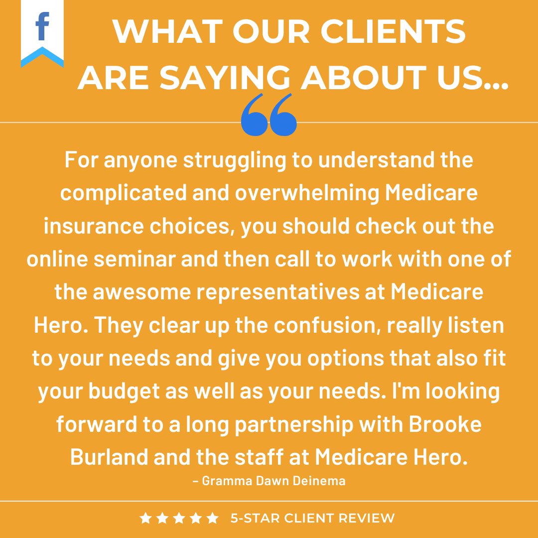 MedicareHero's tweet photo. We love hearing from our clients! Thank you for the kind words Gramma! #TestimonialThursday 🔹
.
.
.
.
.
#medicare #medicarehero #medicaresupplement #medicareinsurance #medicarereviews #medicareheroreviews #googlereviews #testimonials #medicareherotestimonials https://t.co/1HWvJW4GdI