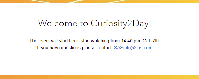 rdrijsen's tweet photo. @SAS_Netherlands Trying to join #Curiosity2Day but all I see in the provided link (since 14:45) is this screen: https://t.co/AWA5vPrT3O