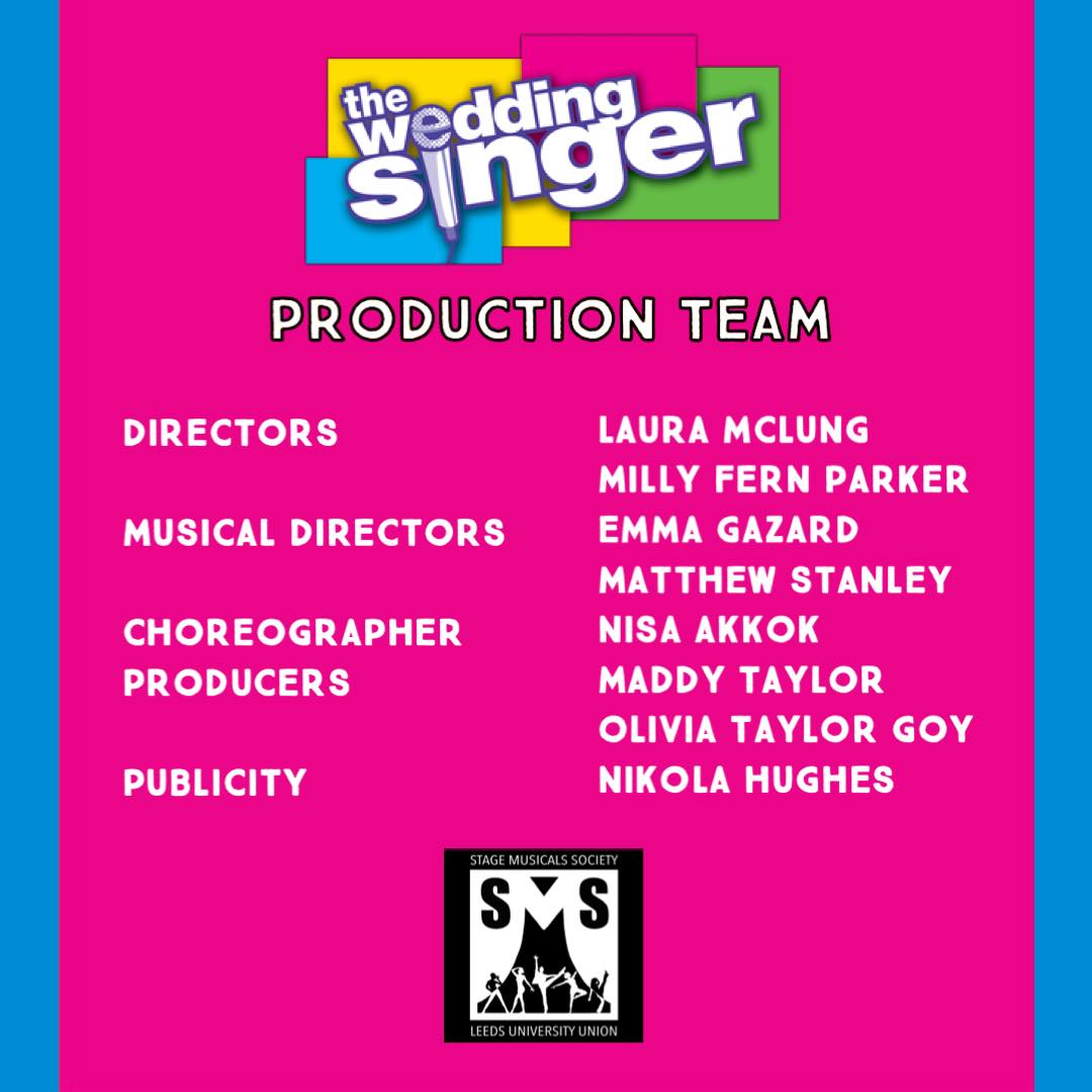 LUUSMS's tweet image. TWITTER! We're so sorry that you guys are the last to see our cast list and prod team for The Wedding Singer, we hope you can forgive us!