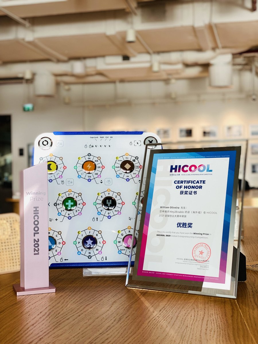 key2enable_UAE's tweet image. We&apos;re very proud to win the prize from HICOOL 2021 Global Entrepreneur Summit. It’s an honor to be recognized among such amazing startups worldwide walking towards an innovative future.

#hicool2021 #key2enable