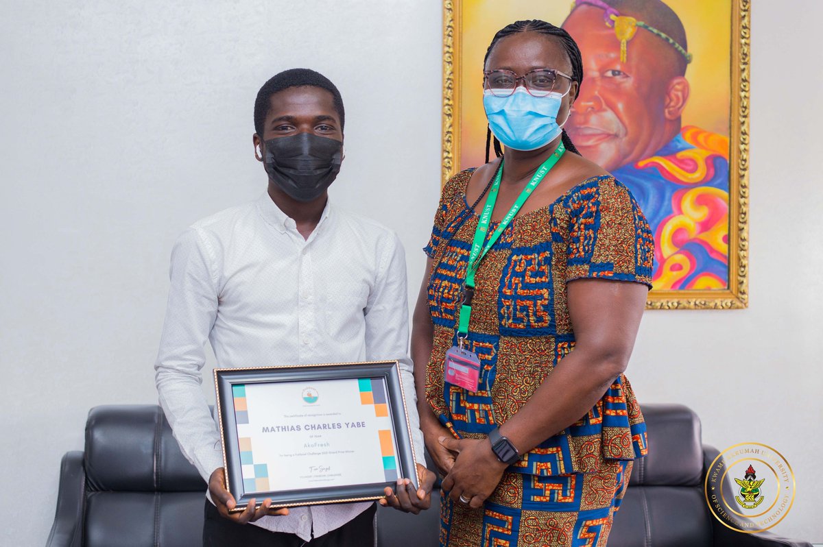 KNUSTGH's tweet photo. KNUST Student Named Top Innovator of the Year by the World Economic Forum. A third-year student of the Dept. of Communication Design, Mathias Charles Yabe has been named the Top Innovator and selected among the 14 winners in the Generation... Read more: https://t.co/lYTzAUvO2R https://t.co/ULSCgjTymw