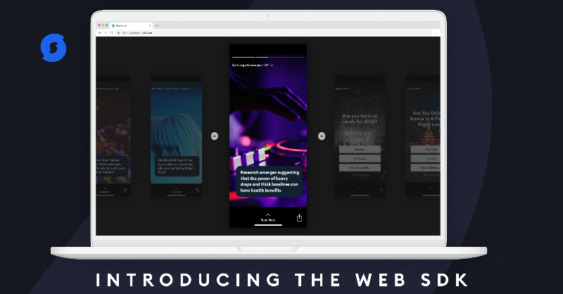 GetStoryteller's tweet photo. 📢 Introducing the Storyteller Web SDK 📢 

Now you can bring the full Stories experience to your website with just a few simple lines of code.

Check out the documentation get started with Web Stories today: https://t.co/EUjeA5lN4U

#SaaS #WebSDK